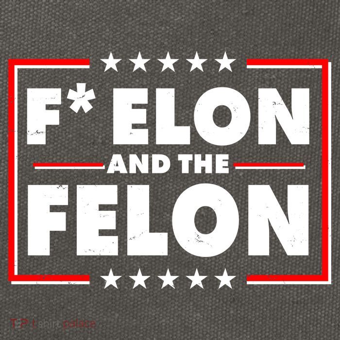F Elon and the Felon Cotton Canvas Backpack