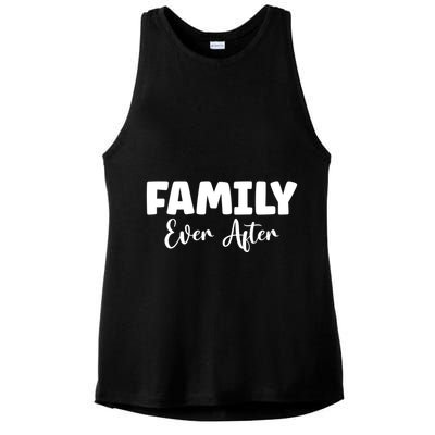 Family Ever After Adoption Gotcha Day Group Funny Gift Ladies PosiCharge Tri-Blend Wicking Tank