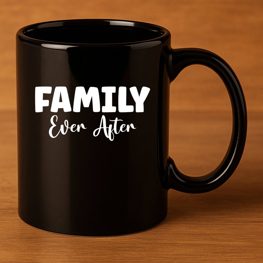 Family Ever After Adoption Gotcha Day Group Funny Gift 11oz C Handle Ceramic Mug