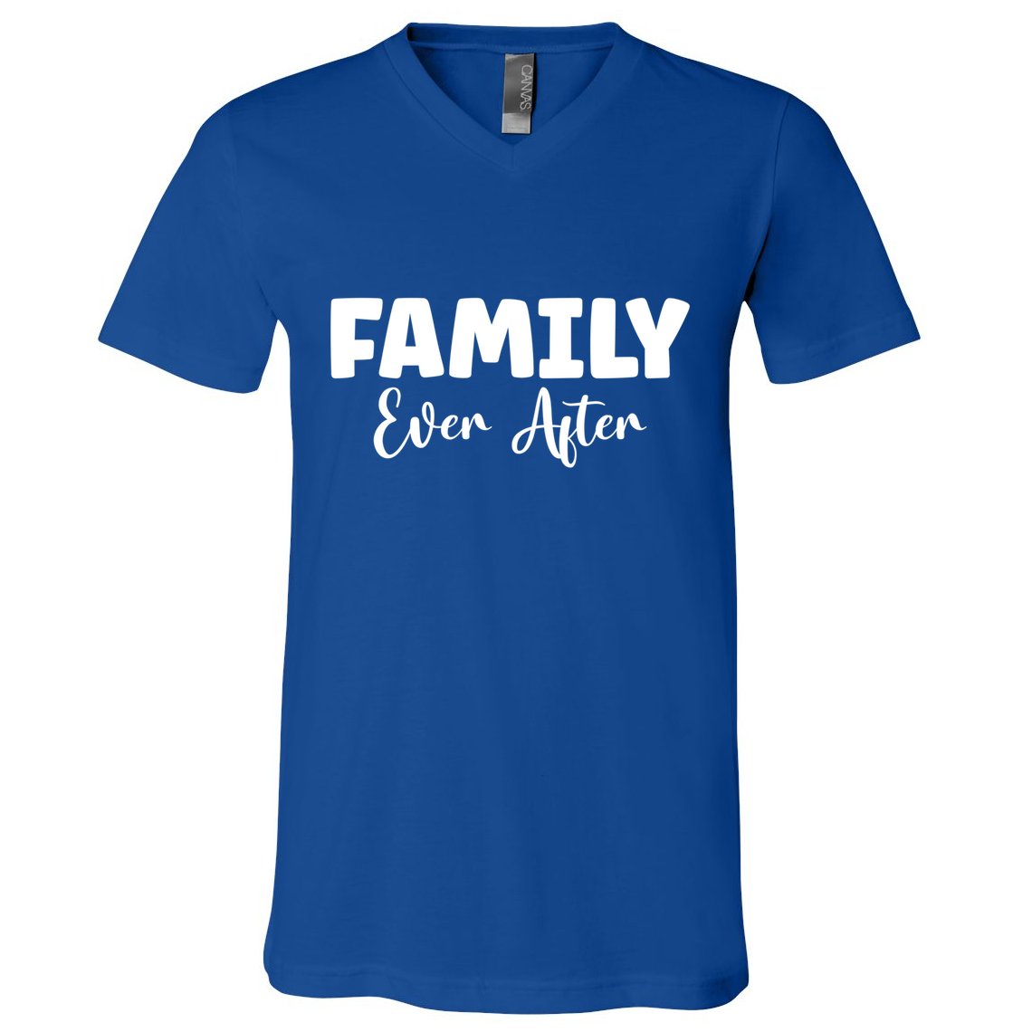 Family Ever After Adoption Gotcha Day Group Funny Gift V-Neck T-Shirt