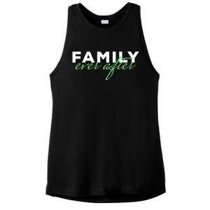 Family Ever After Adoption Gift Ladies PosiCharge Tri-Blend Wicking Tank