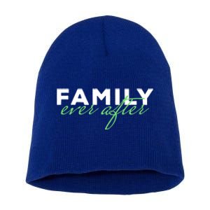 Family Ever After Adoption Gift Short Acrylic Beanie