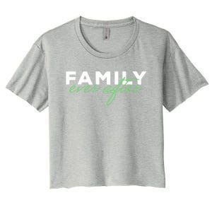 Family Ever After Adoption Gift Women's Crop Top Tee