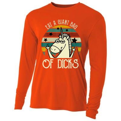 Funny Eat A Bag Of Dicks Gift Cooling Performance Long Sleeve Crew