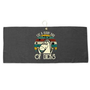 Funny Eat A Bag Of Dicks Gift Large Microfiber Waffle Golf Towel