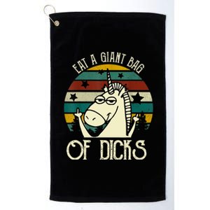 Funny Eat A Bag Of Dicks Gift Platinum Collection Golf Towel