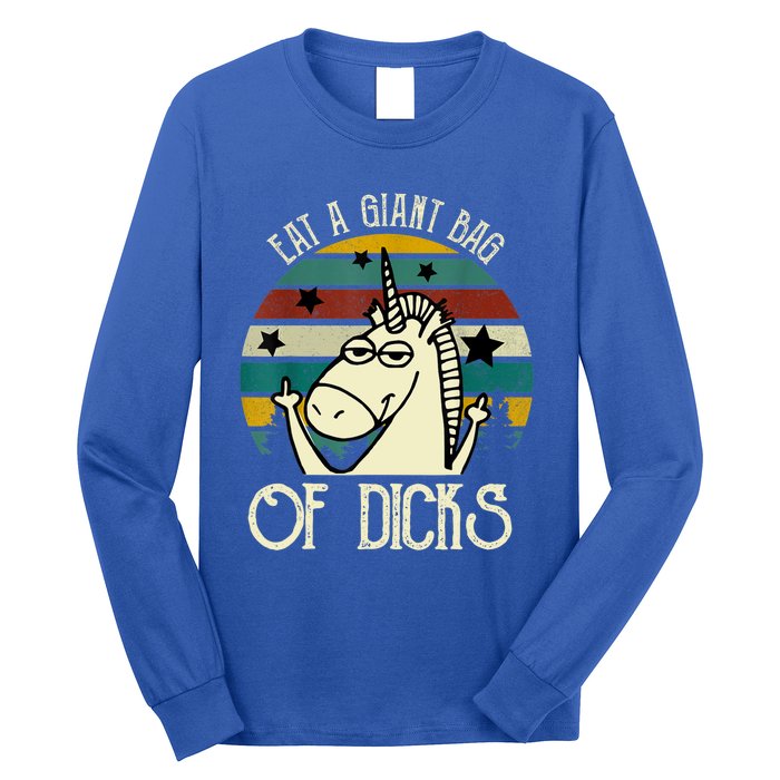 Funny Eat A Bag Of Dicks Gift Long Sleeve Shirt