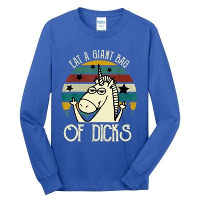 Funny Eat A Bag Of Dicks Gift Tall Long Sleeve T-Shirt