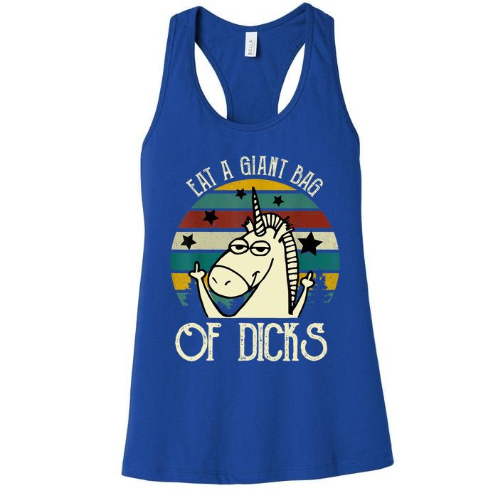 Funny Eat A Bag Of Dicks Gift Women's Racerback Tank