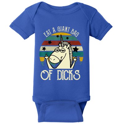 Funny Eat A Bag Of Dicks Gift Baby Bodysuit