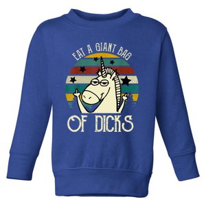 Funny Eat A Bag Of Dicks Gift Toddler Sweatshirt