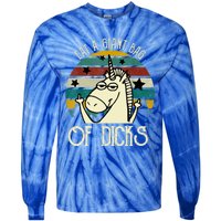 Funny Eat A Bag Of Dicks Gift Tie-Dye Long Sleeve Shirt