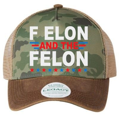 F Elon And The Felon Legacy Tie Dye Trucker Hat