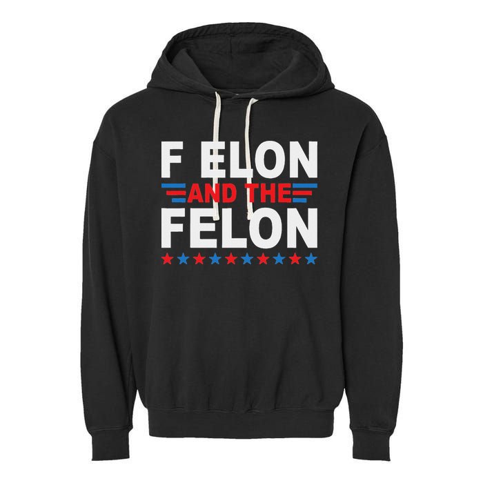 F Elon And The Felon Garment-Dyed Fleece Hoodie