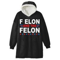 F Elon And The Felon Hooded Wearable Blanket