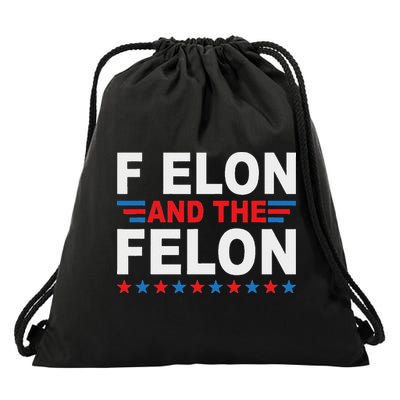 F Elon And The Felon Drawstring Bag