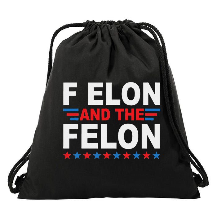 F Elon And The Felon Drawstring Bag