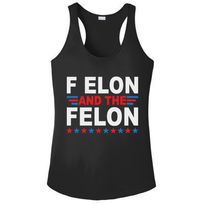 F Elon And The Felon Ladies PosiCharge Competitor Racerback Tank