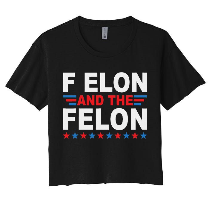 F Elon And The Felon Crop Top