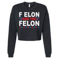 F Elon And The Felon Cropped Pullover Crew