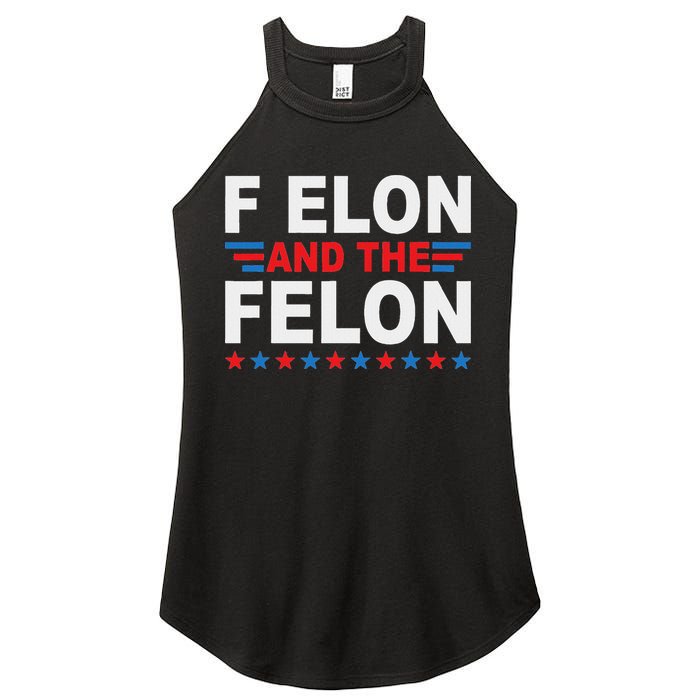 F Elon And The Felon Women's Perfect Tri Rocker Tank