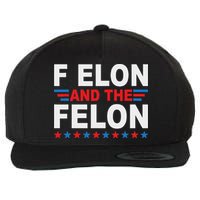 F Elon And The Felon Wool Snapback Cap