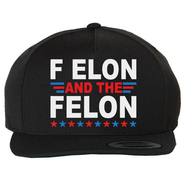 F Elon And The Felon Wool Snapback Cap
