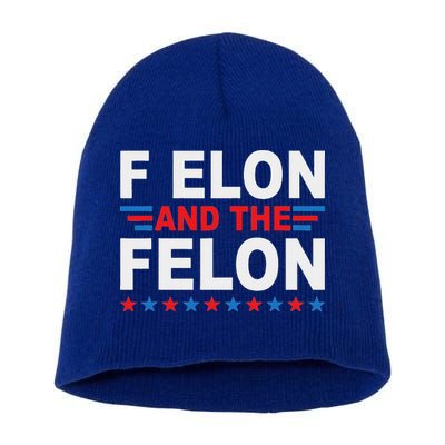 F Elon And The Felon Short Acrylic Beanie
