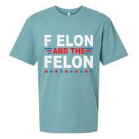 F Elon And The Felon Sueded Cloud Jersey T-Shirt