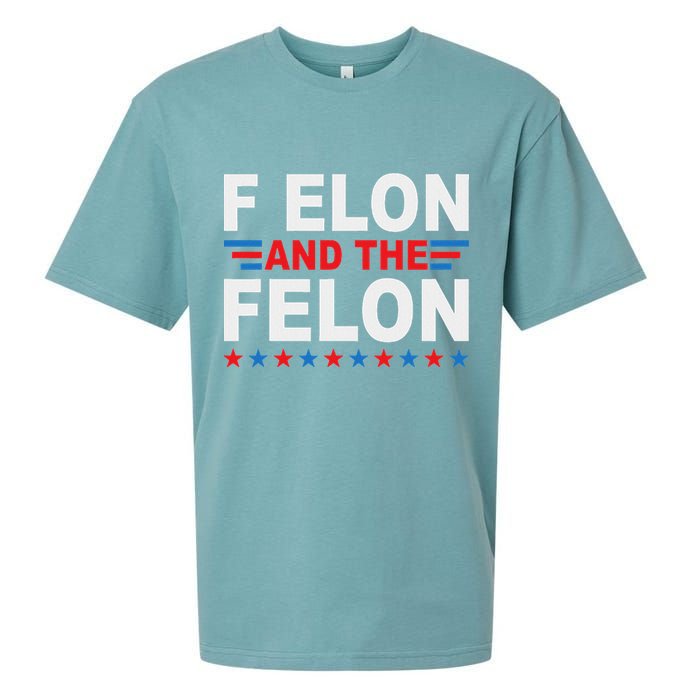 F Elon And The Felon Sueded Cloud Jersey T-Shirt