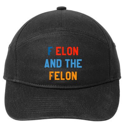 F Elon And The Felon 7-Panel Snapback Hat
