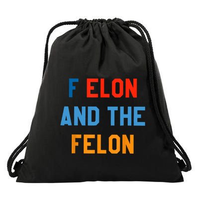 F Elon And The Felon Drawstring Bag