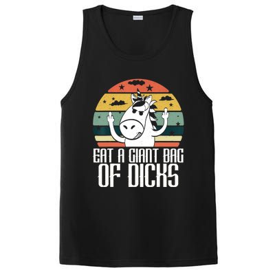 Funny Eat A Giant Bag Of Dicks Gift Funny Unicorn Apparel Item Gift PosiCharge Competitor Tank