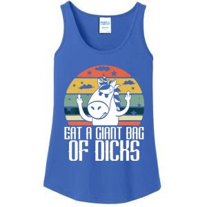 Funny Eat A Giant Bag Of Dicks Gift Funny Unicorn Apparel Item Gift Ladies Essential Tank