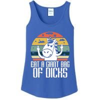 Funny Eat A Giant Bag Of Dicks Gift Funny Unicorn Apparel Item Gift Ladies Essential Tank