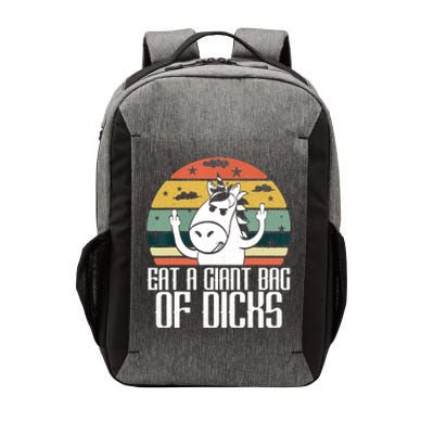 Funny Eat A Giant Bag Of Dicks Gift Funny Unicorn Apparel Item Gift Vector Backpack