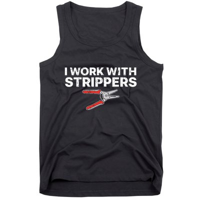 Funny Electrician Art For Dad Electronics Engineer Humor Tank Top