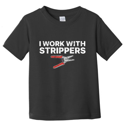 Funny Electrician Art For Dad Electronics Engineer Humor Toddler T-Shirt