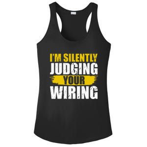 Funny Electrician Art For Wo Professional Electrician Ladies PosiCharge Competitor Racerback Tank