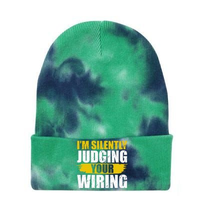 Funny Electrician Art For Wo Professional Electrician Tie Dye 12in Knit Beanie