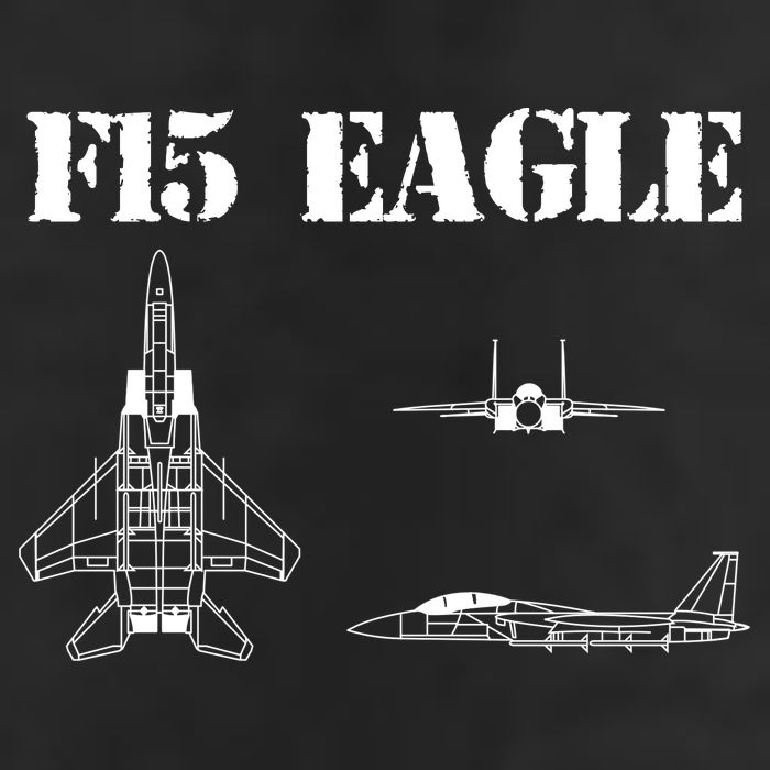 F15 Eagle Airplane Pilot 7 Panel Mesh Trucker Snapback Hat