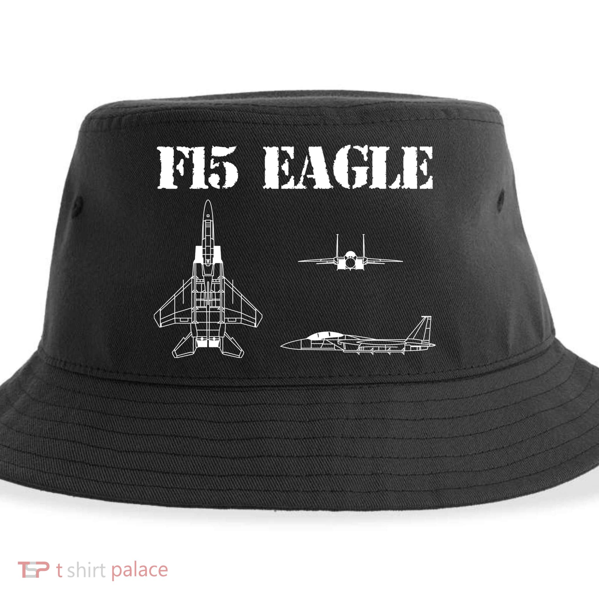 F15 Eagle Airplane Pilot Sustainable Bucket Hat