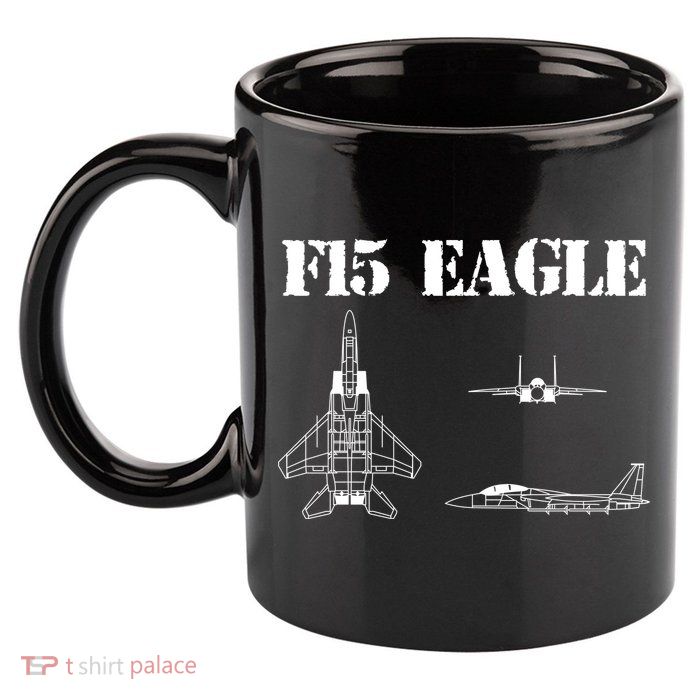 F15 Eagle Airplane Pilot 11oz C Handle Ceramic Mug