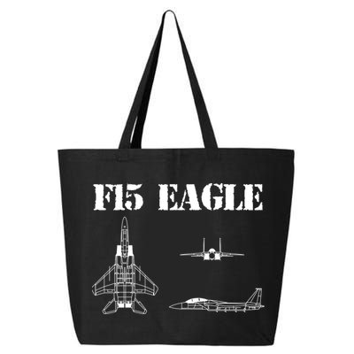 F15 Eagle Airplane Pilot 25L Jumbo Tote
