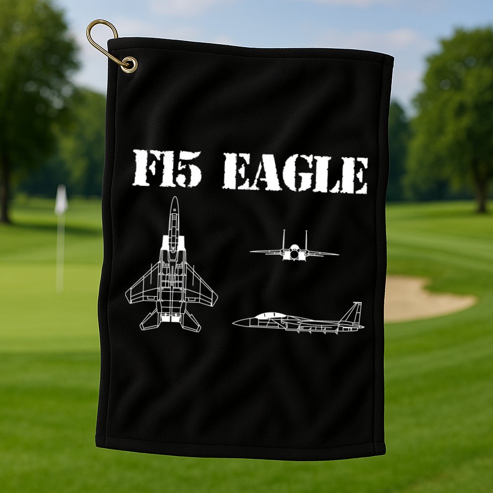 F15 Eagle Airplane Pilot Golf Towel