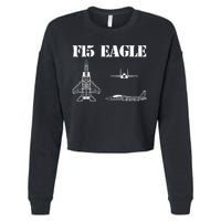 F15 Eagle Airplane Pilot Cropped Pullover Crew