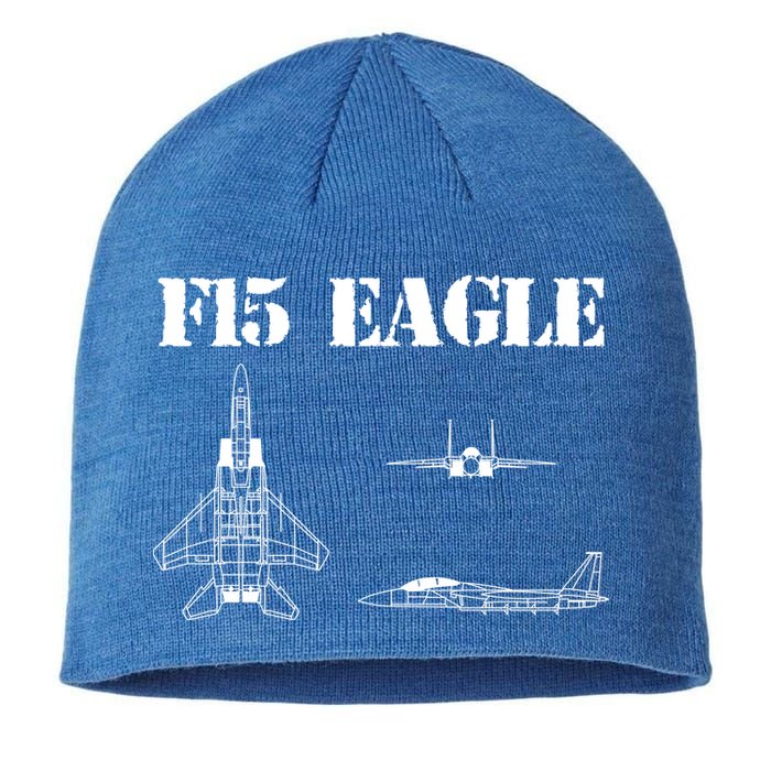 F15 Eagle Airplane Pilot Sustainable Beanie