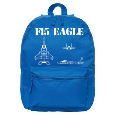 F15 Eagle Airplane Pilot 16 in Basic Backpack