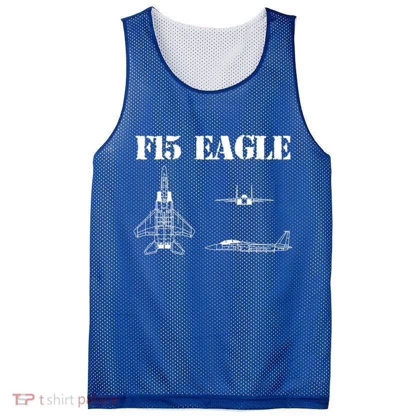 F15 Eagle Airplane Pilot Mesh Reversible Basketball Jersey Tank