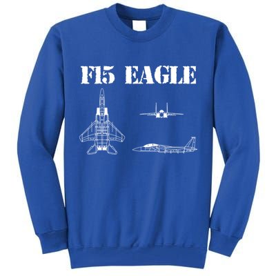 F15 Eagle Airplane Pilot Tall Sweatshirt